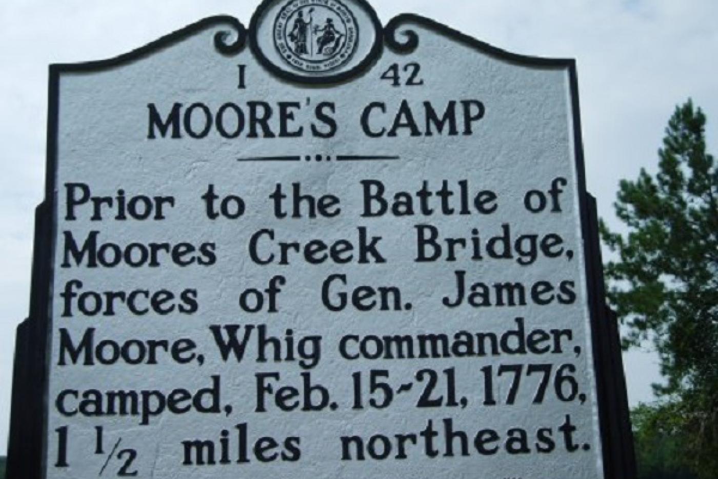 Encampment at Rockfish Creek, Prelude to Moores Creek Bridge NC DNCR